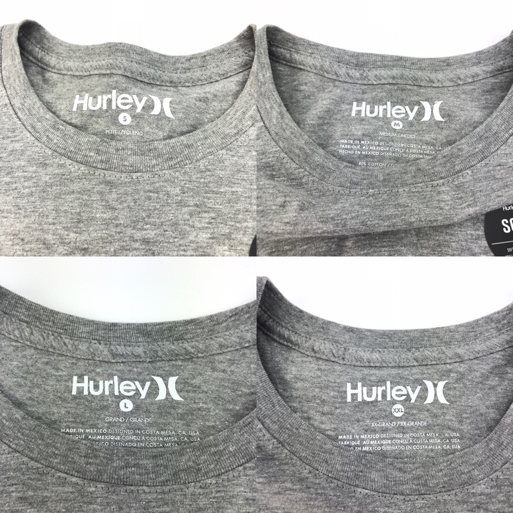 Hurley Mens Icon Push Through Gray Soft SS Shirt - Picture 3 of 3